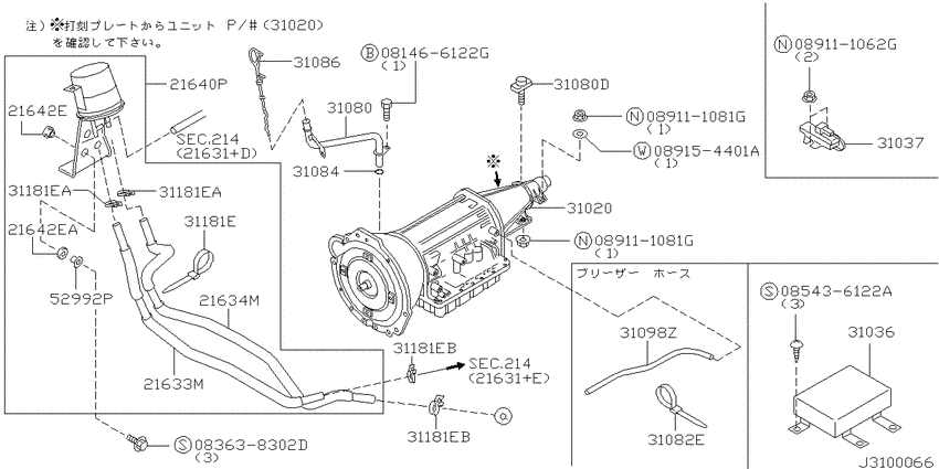 Auto transmission,transaxle & fitting