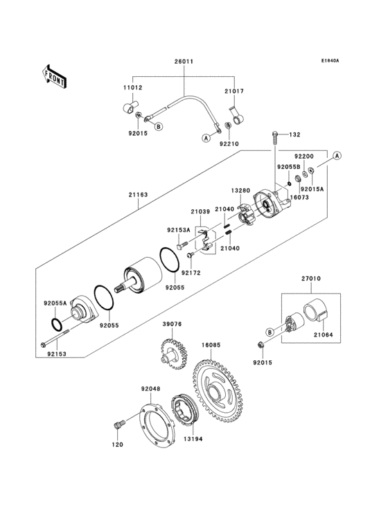Starter motor(b9f)