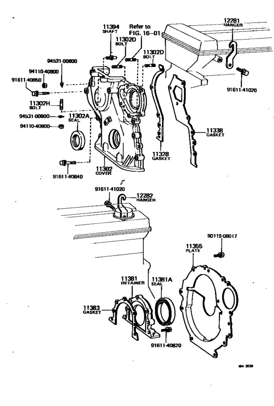 Timing Gear Cover & Rear End Plate