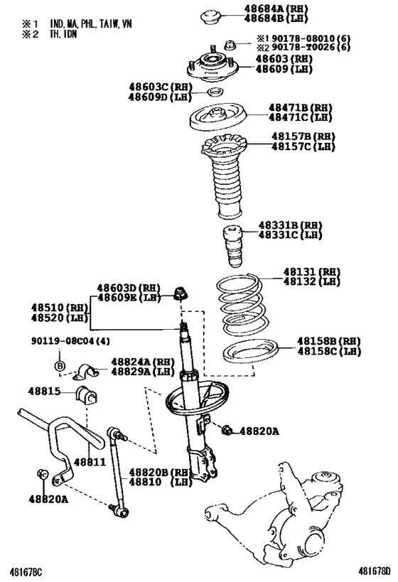 Front Spring & Shock Absorber