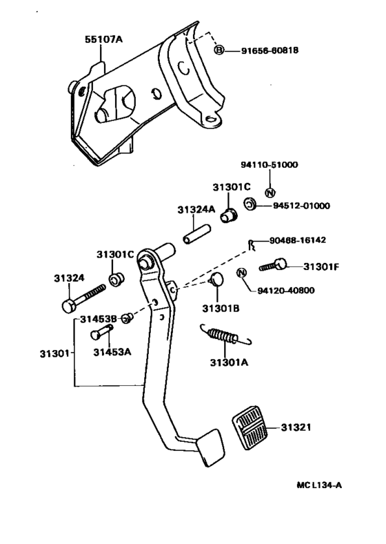 Clutch Pedal & Flexible Hose