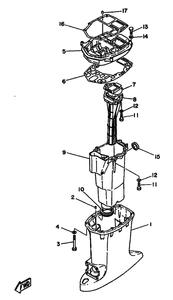 Upper casing