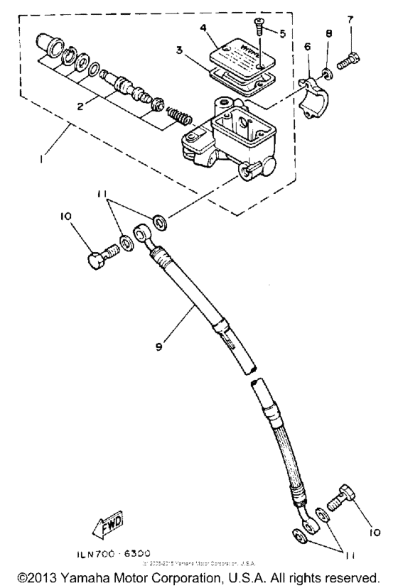 Front master cylinder