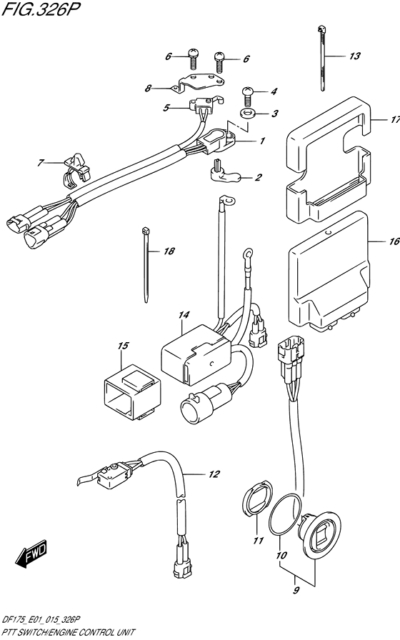 Ptt switch/engine control unit