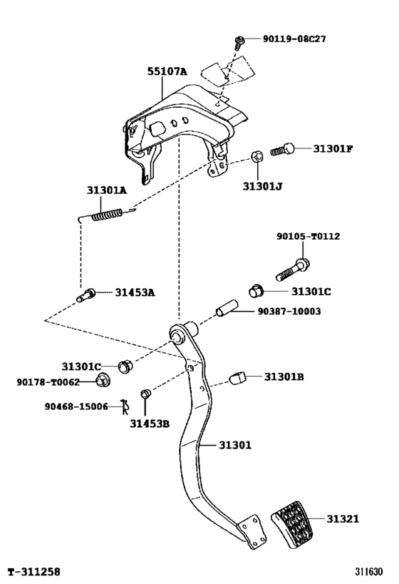 Clutch Pedal & Flexible Hose