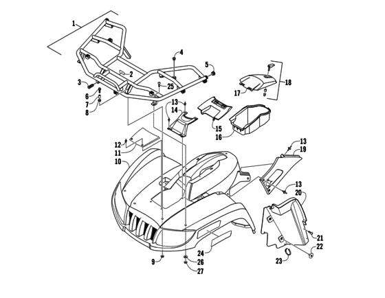 Front body panel assembly