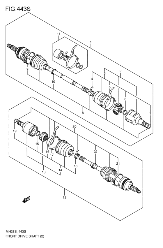 front-drive shaft
