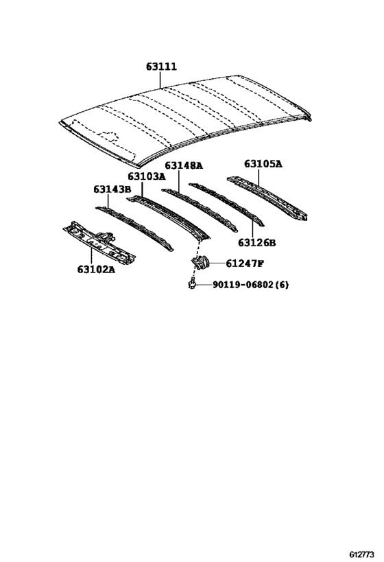 Roof Panel & Back Window Glass