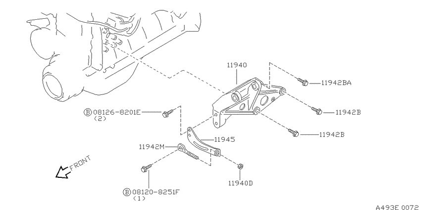 Power steering pump mounting