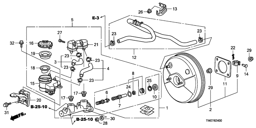 Brake master cylinder/ master power