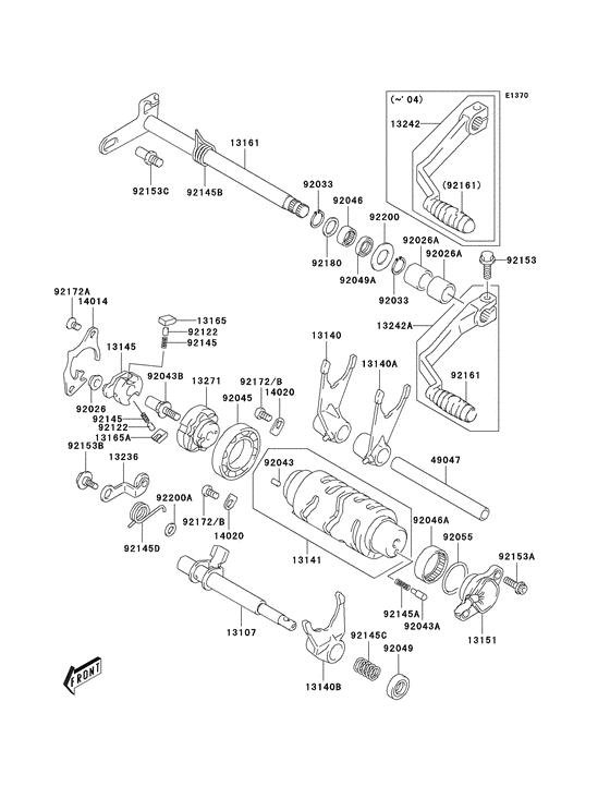 Gear change mechanism
