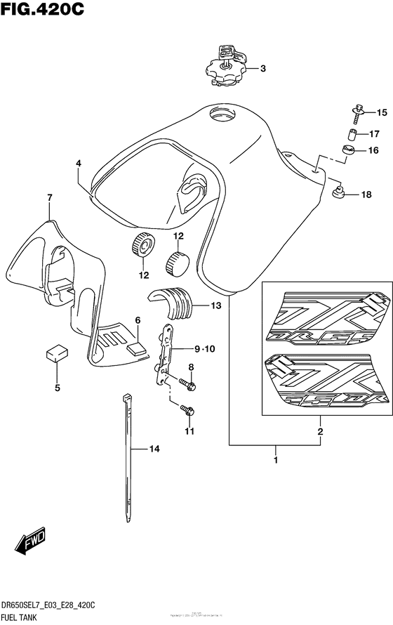 Fuel Tank (Dr650Sel7 E33)