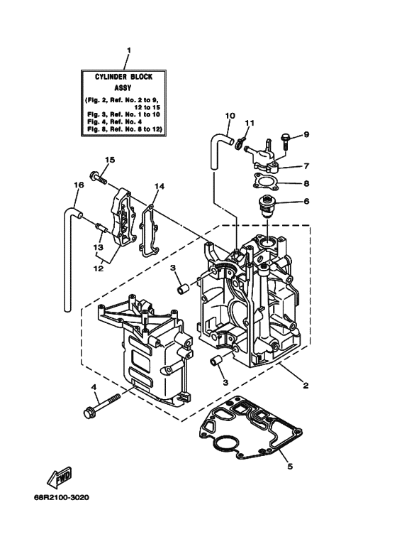 Cylinder & crankcase 1