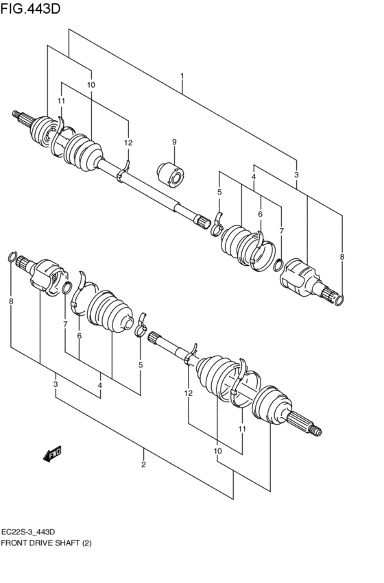 front-drive shaft