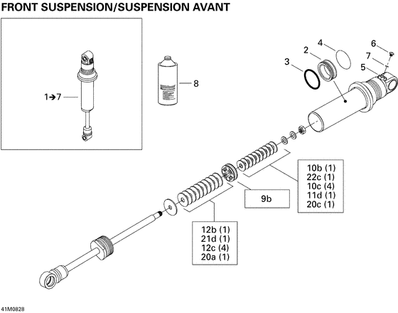 07- take apart shock, front