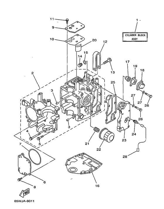 Cylinder. crankcase 1
