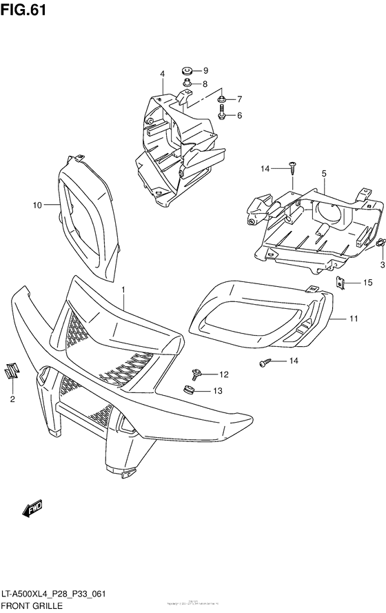 Front Grille (Lt-A500Xzl4 P33)