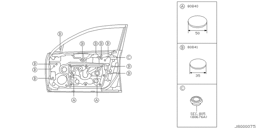 Front door panel & fitting