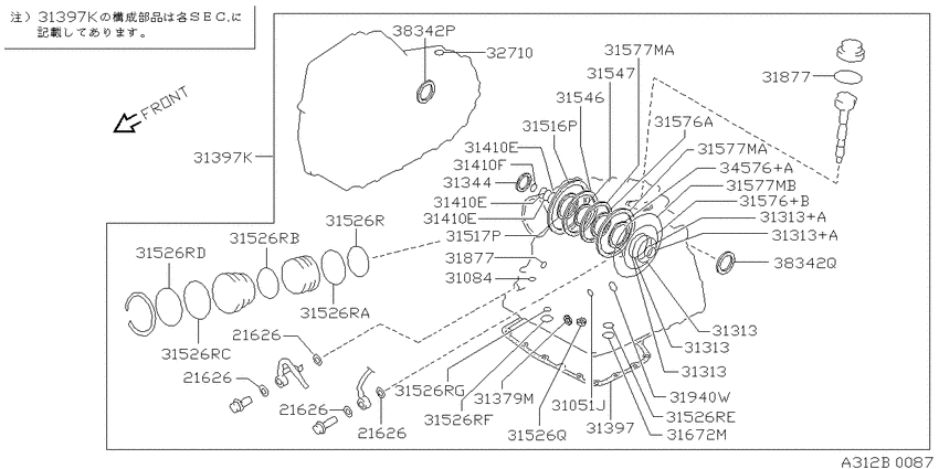Gasket & seal kit (automatic)