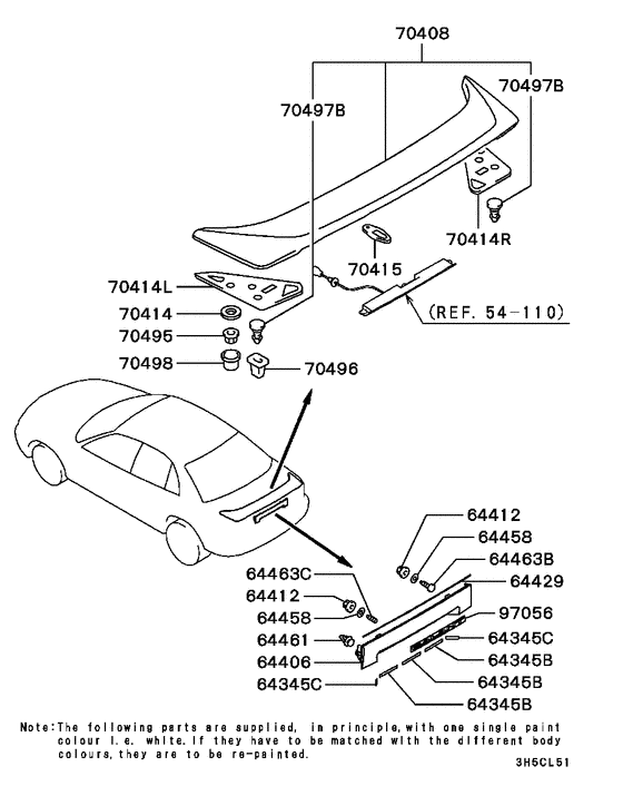 Rear garnish & moulding
