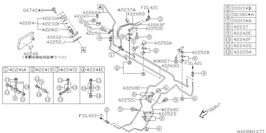 Fuel piping