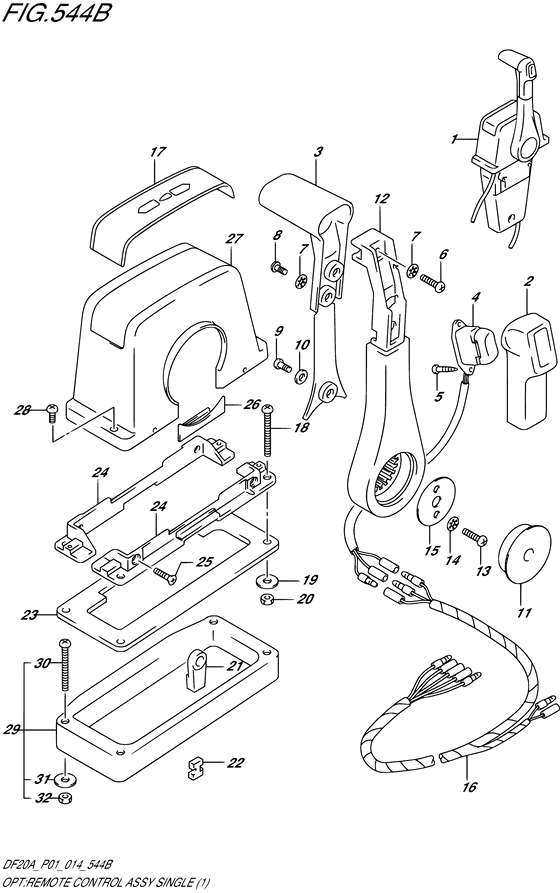 Opt:remote control assy single