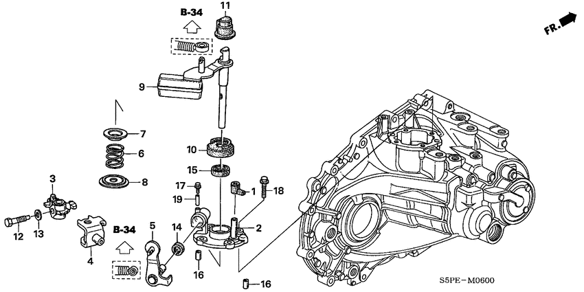 Shift arm/shift lever