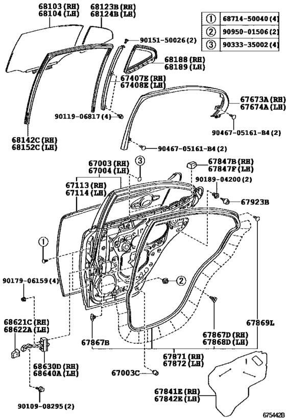Rear Door Panel & Glass