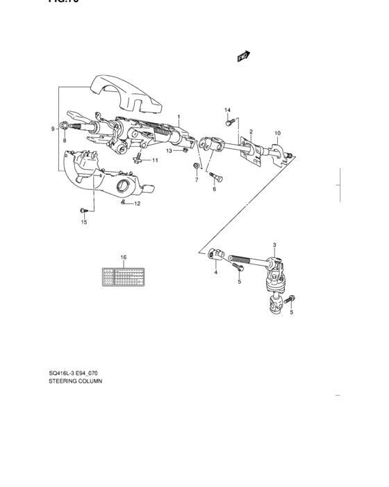 Steering column
