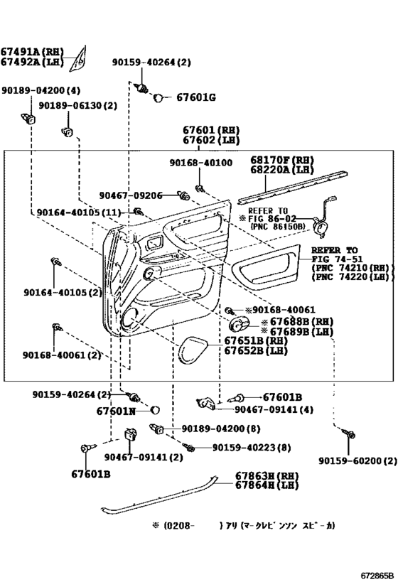 Front Door Panel & Glass