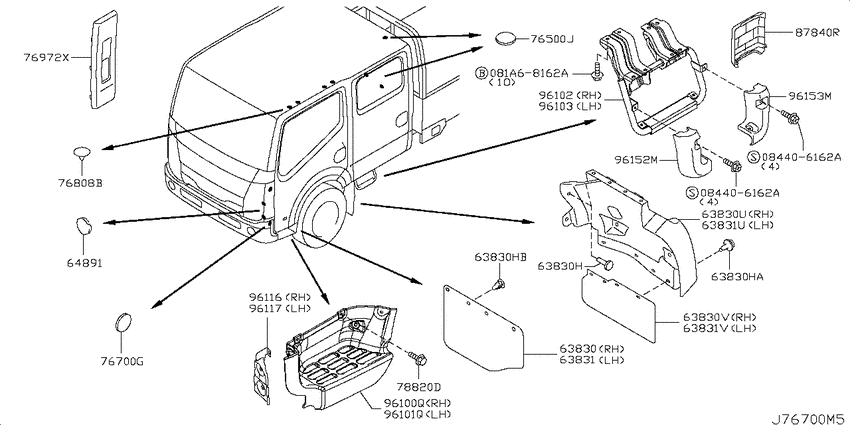 Body side fitting