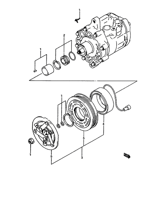 Compressor and magnet clutch