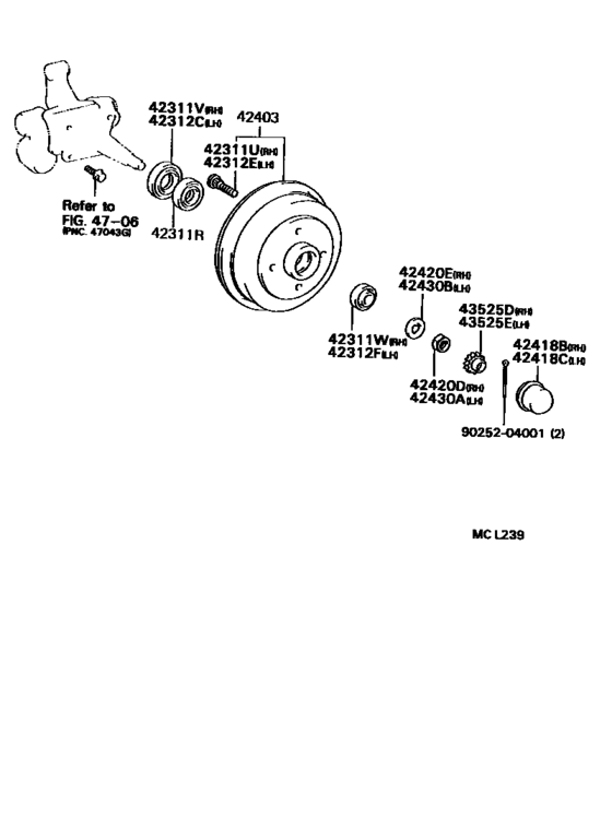 Rear Axle Shaft & Hub