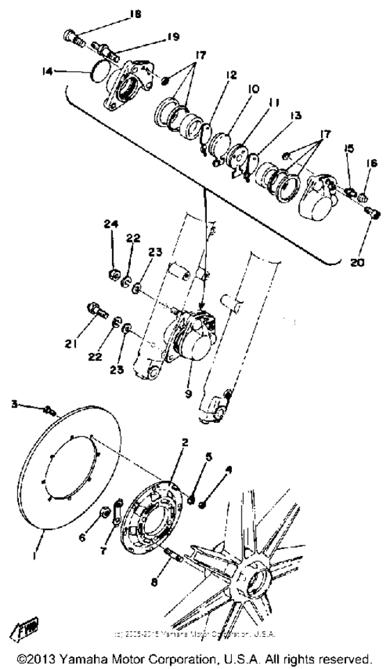 Front disc brake - caliper