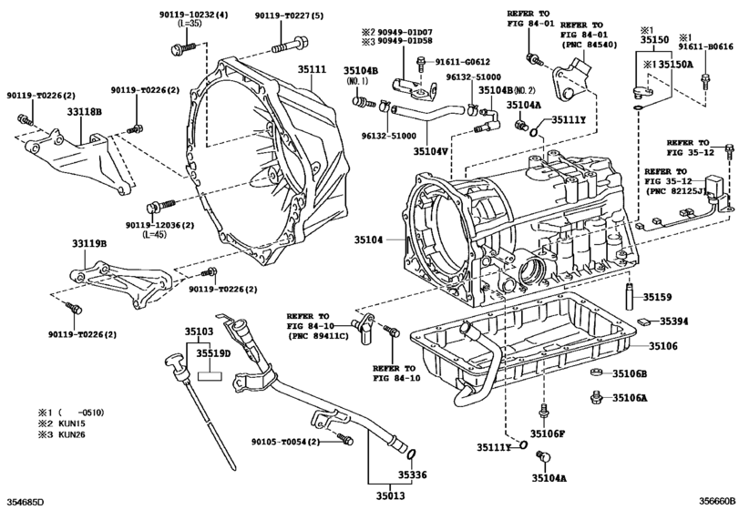 Transmission Case & Oil Pan (Atm)