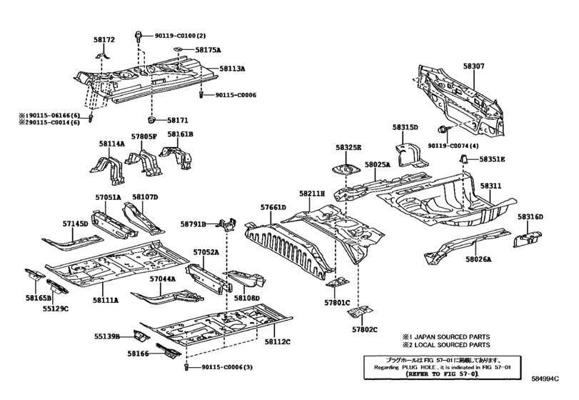 Floor Pan & Lower Back Panel