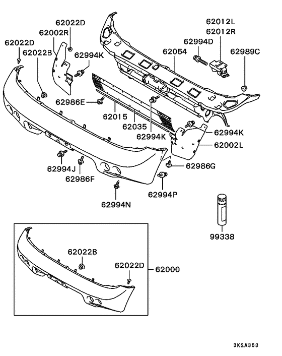 Front bumper & support