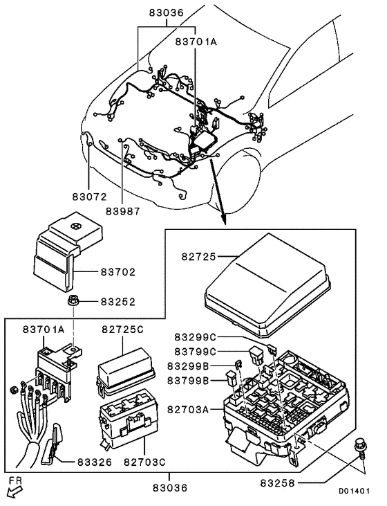 Wiring & attaching parts