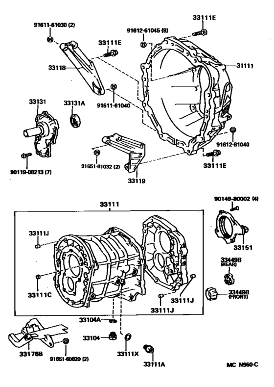 Clutch Housing & Transmission Case (Mtm)