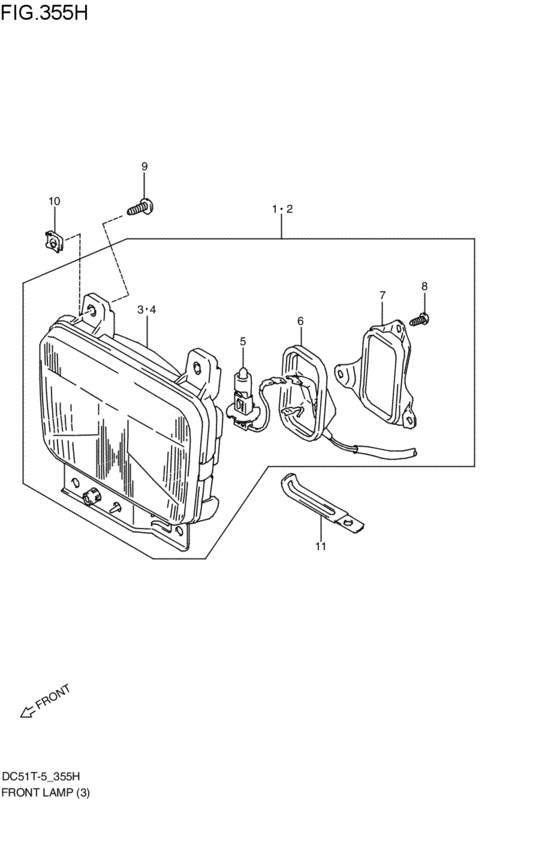 front lamp