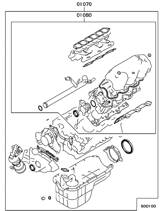 Engine overhaul gasket kit