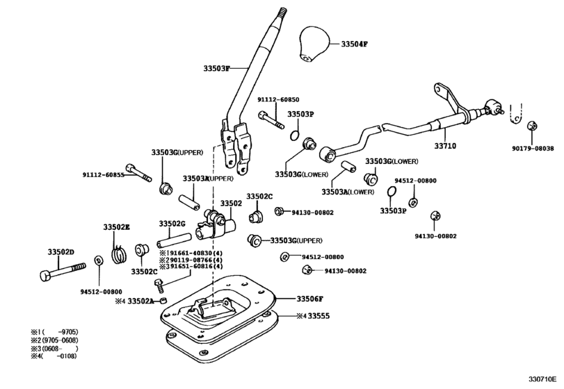 Shift Lever & Retainer