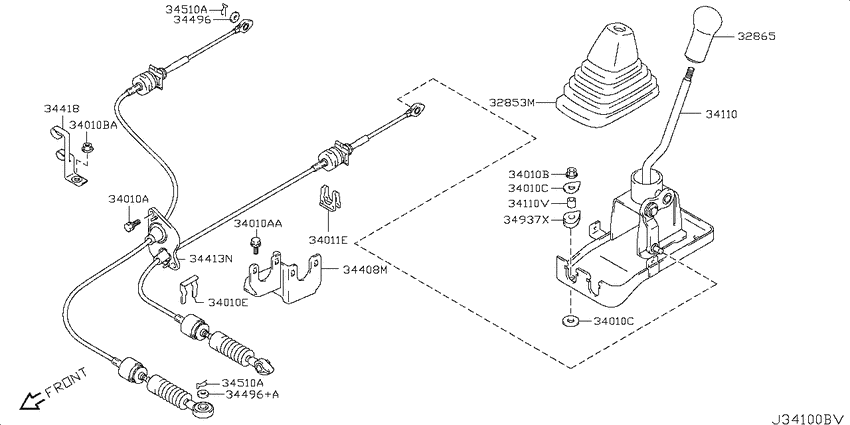 Transmission control & linkage