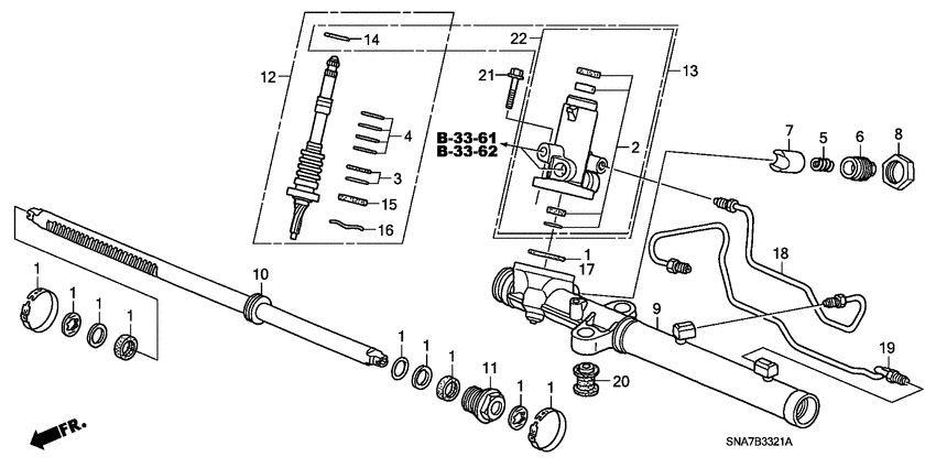 P.s. gear box components