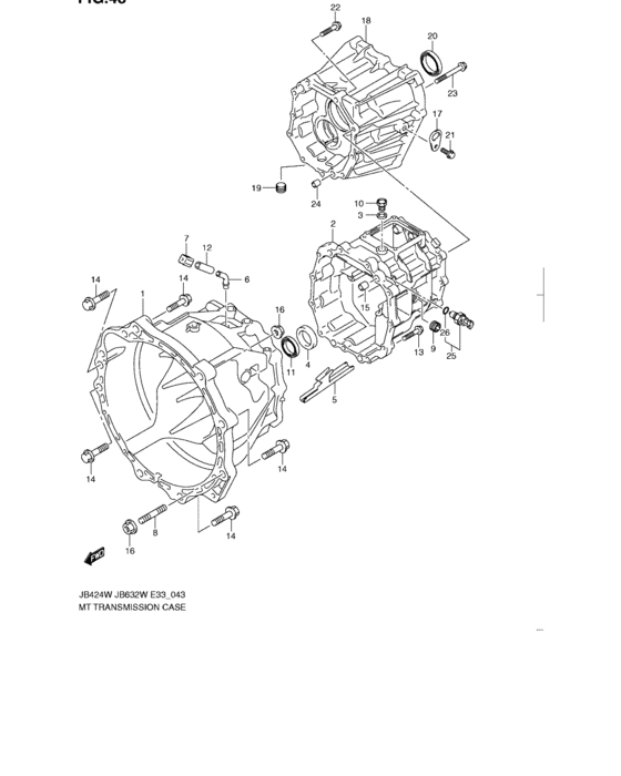 Mt transmission case