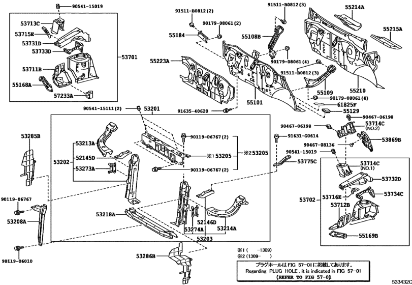Front Fender Apron & Dash Panel