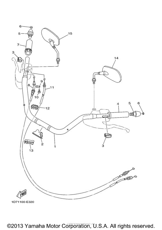 Steering handle & cable