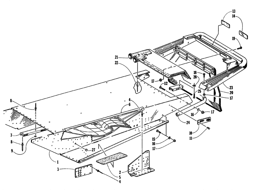 Tunnel and rear bumper