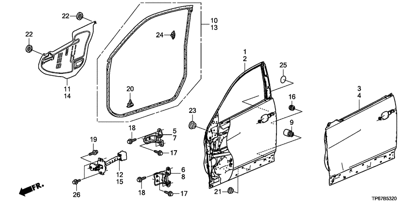 Front door panels