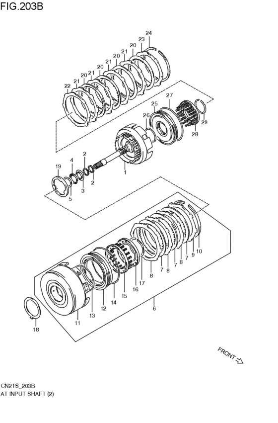 at - input shaft